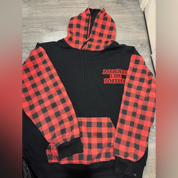 Assholes Live Forever - Red and Black Plaid - Picture 1 of 2